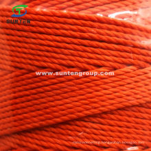 Orange EU Standard PE/PP/Polyester/Nylon Plastic Twisted/Braided/Baler/Thread/Packing Line/Fishing Net Twine by Spool/Reel/Bobbin/Hank